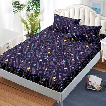 Husa de Pat din Bumbac Finet – Set 3 Piese pentru Confort si Eleganta | COD 1129-S