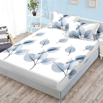 Husa de Pat din Bumbac Finet – Set 3 Piese pentru Confort si Eleganta | COD 1137-S