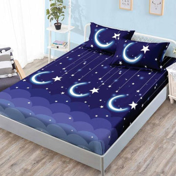 Husa de Pat din Bumbac Finet – Set 3 Piese pentru Confort si Eleganta | COD 1072-S