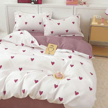 Lenjerie de Pat Bumbac Finet 1 Persoana – 4 Piese. Confort Premium si Design Modern | COD 1204-S