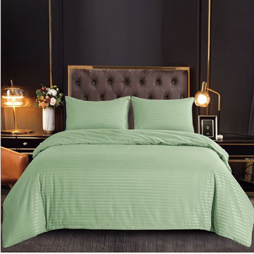 Lenjerie de Pat Damasc 4 Piese cu Elastic – Eleganta si Confort Premium | COD 1516-S