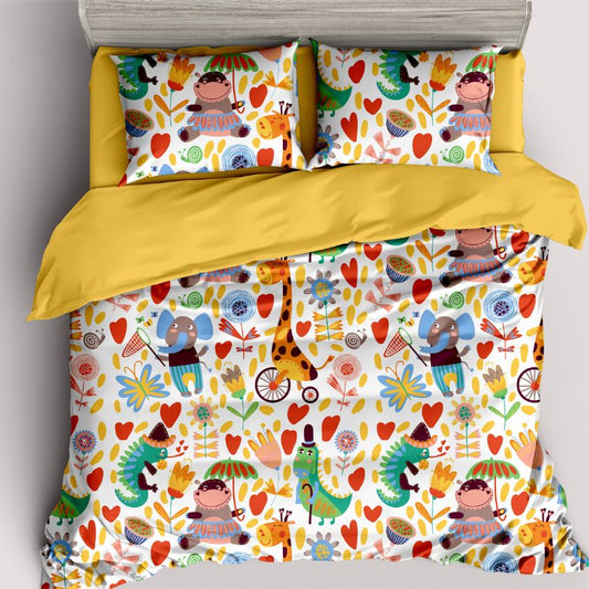 Lenjerie de Pat 1 Persoana din Bumbac 100% – Moale si Respirabila | 0021-PR