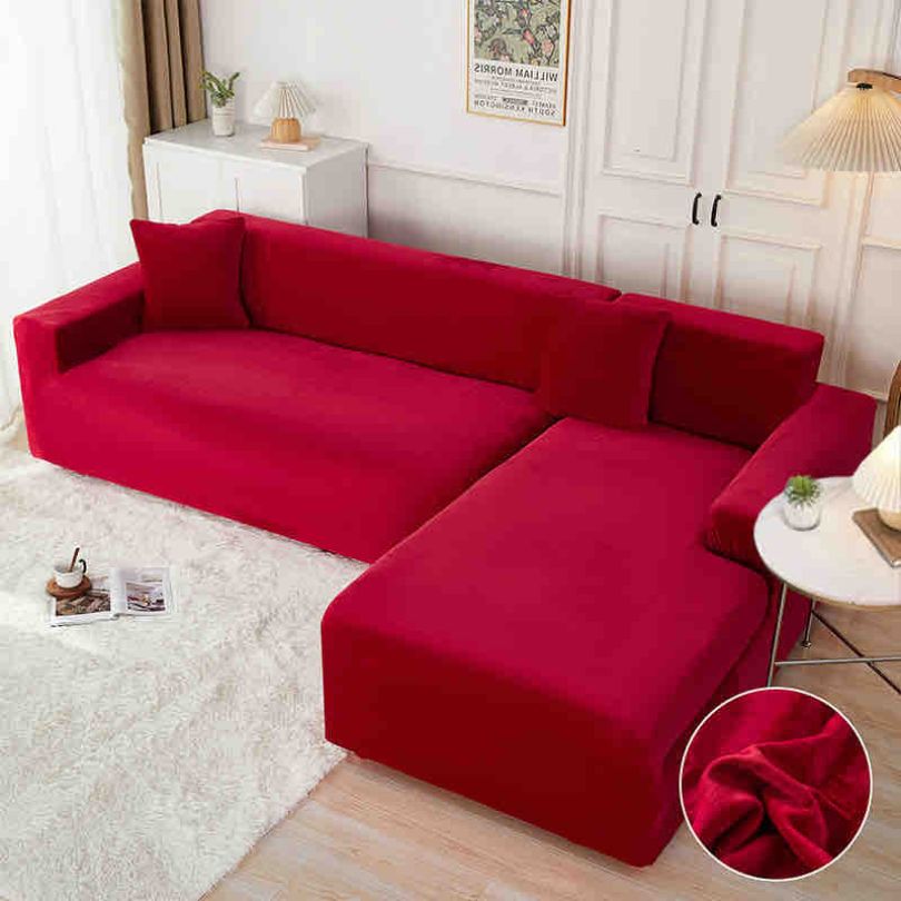 Husa Canapea Coltar din Catifea – Eleganta si Protectie pentru Casa Ta | COD 1722-J