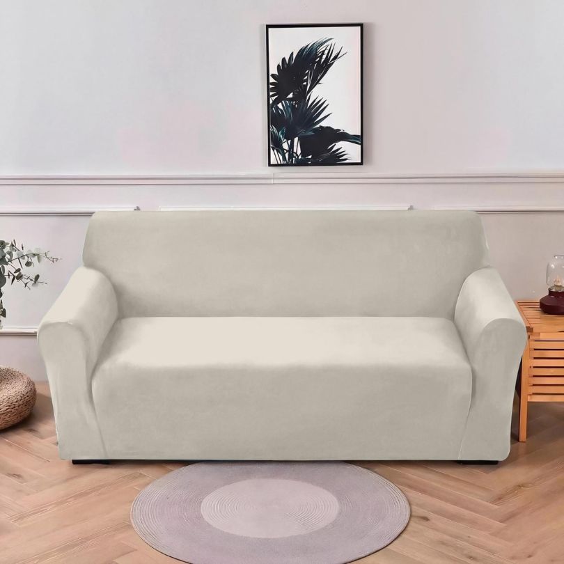 Husa canapea catifea, 2 locuri, elastica si practica, protectie si stil modern | 2656-S 