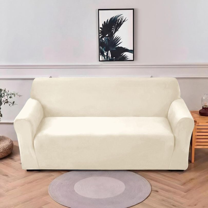 Husa canapea catifea, 2 locuri, elastica si practica, protectie si stil modern | 2657-S