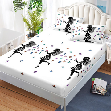 Husa de Pat din Bumbac Finet – Set 3 Piese pentru Confort si Eleganta | COD 0596-S