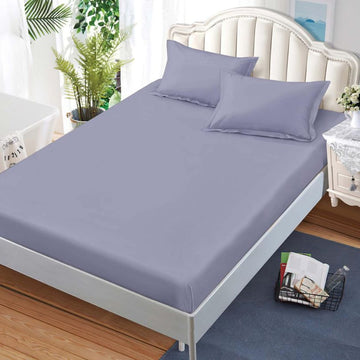 Husa de Pat din Bumbac Finet – Set 3 Piese pentru Confort si Eleganta | COD 1504-S