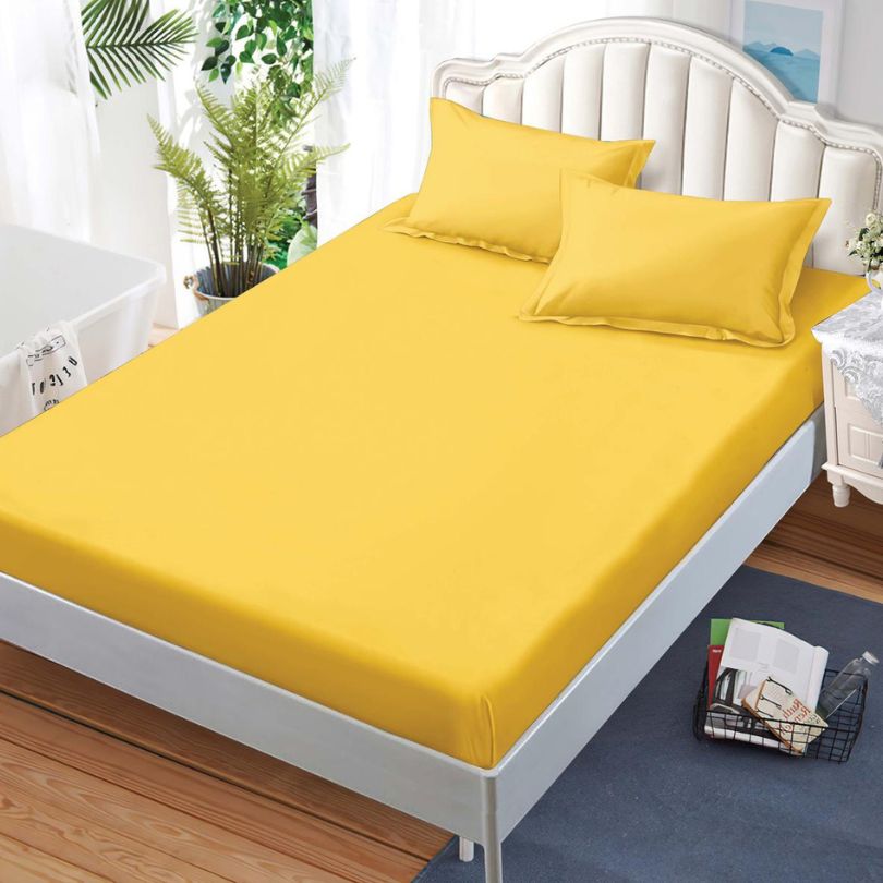 Husa de Pat din Bumbac Finet – Set 3 Piese pentru Confort si Eleganta | COD 1505-S