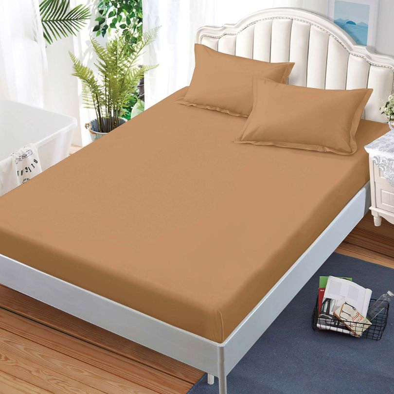 Husa de Pat din Bumbac Finet – Set 3 Piese pentru Confort si Eleganta | COD 1511-S