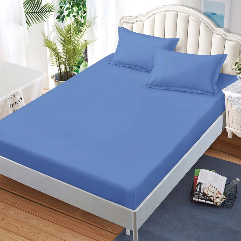 Husa de Pat din Bumbac Finet – Set 3 Piese pentru Confort si Eleganta | COD 1513-S