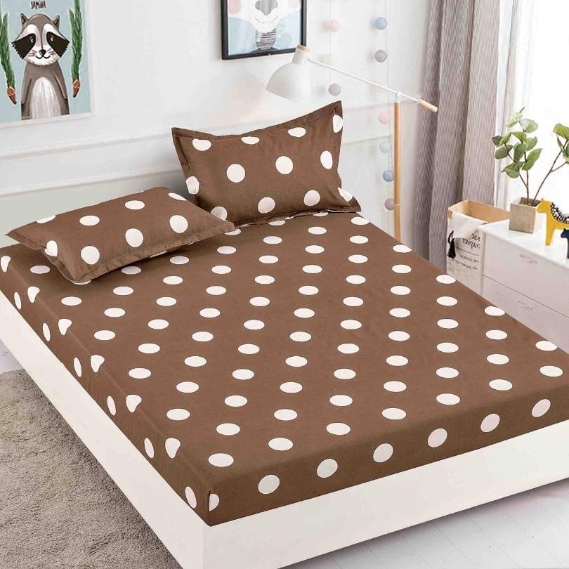 Husa de Pat din Bumbac Finet – Set 3 Piese pentru Confort si Eleganta | COD 1557-J