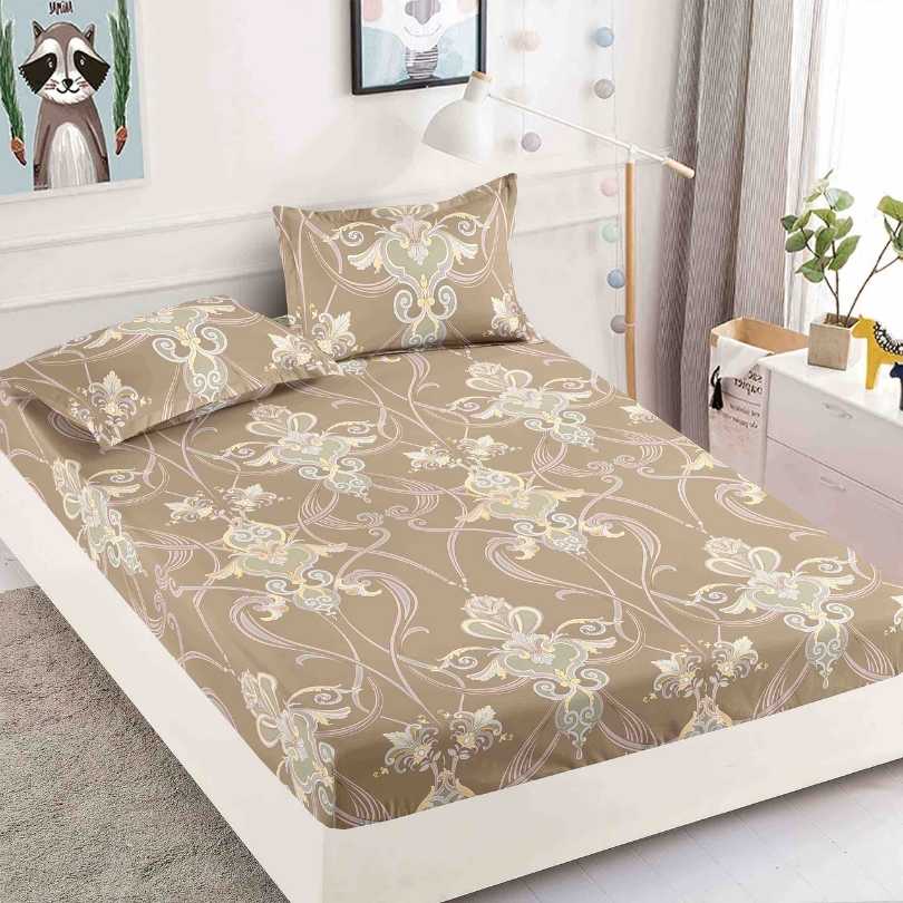 Husa de Pat din Bumbac Finet – Set 3 Piese pentru Confort si Eleganta | COD 1575-J