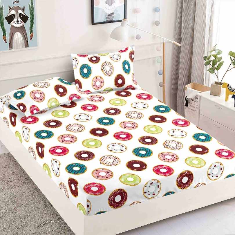 Husa de Pat din Bumbac Finet – Set 3 Piese pentru Confort si Eleganta | COD 1580-J