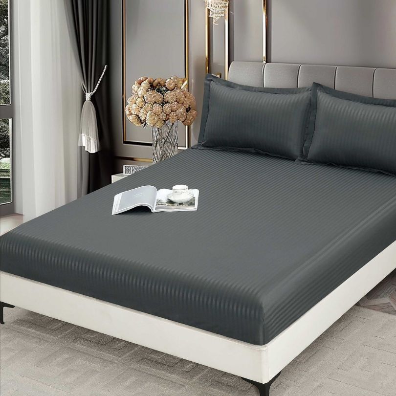 Husa de pat Damasc – Set 3 piese premium, rezistent si elegant | COD 1589-S