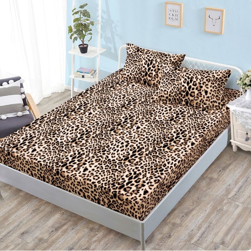 Husa de pat cu ELASTIC, Finet, 3 piese, 160x200x25, 100% bumbac | 0082-PV
