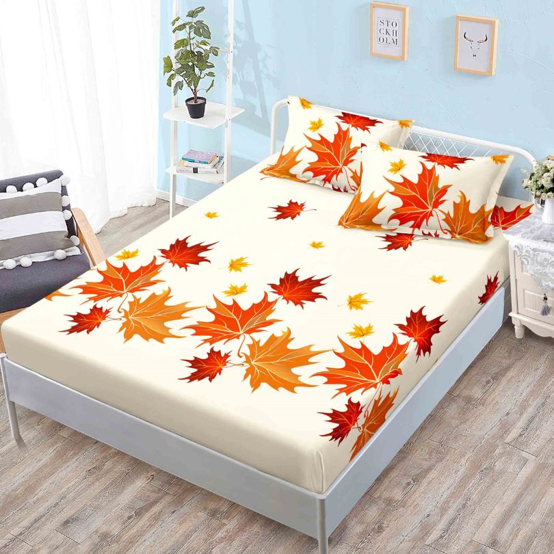 Husa de pat cu ELASTIC, Finet, 3 piese, 160x200x25, 100% bumbac | 0120-PV