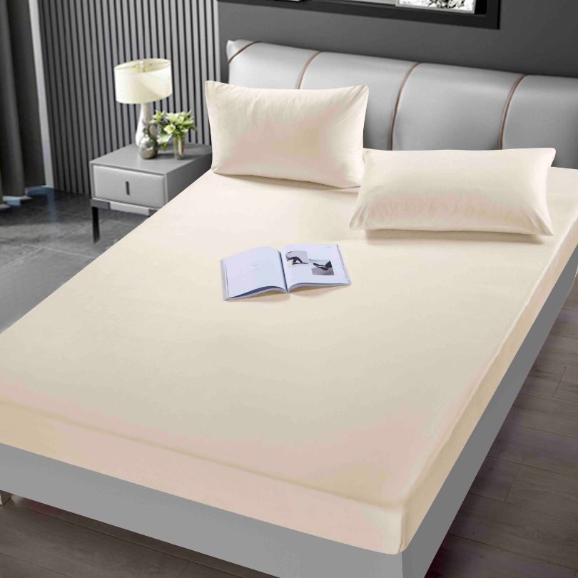 Husa de pat din catifea, cu elastic, 3 piese, ultra fina și eleganta  | 2357-J 