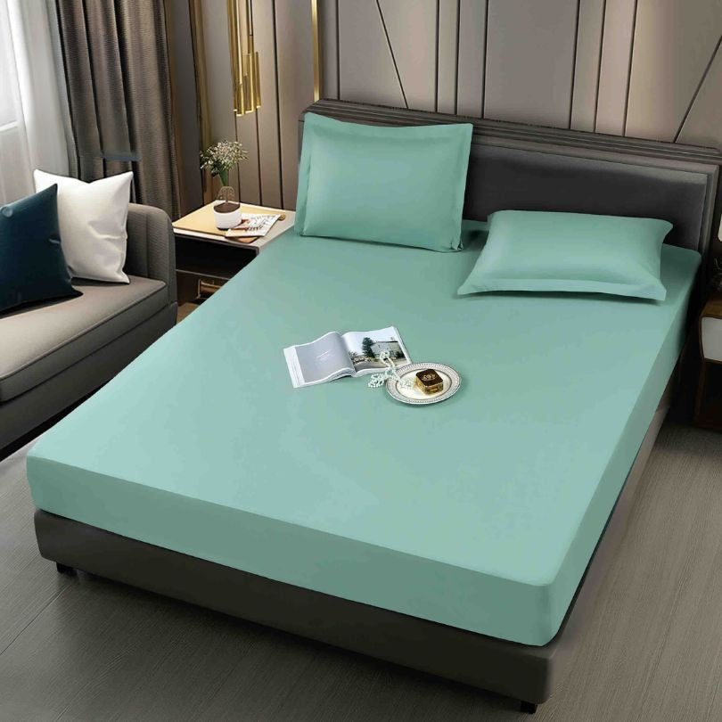 Husa de pat impermeabila, 3 piese, 160x200cm,  protectie totala, calitate și confort | 2436-J