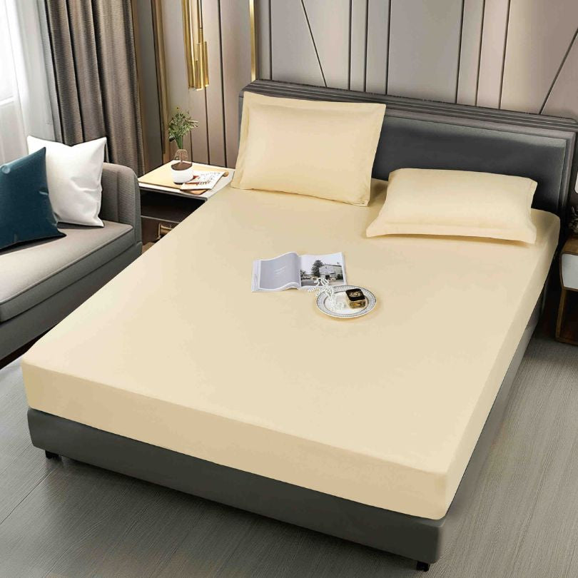 Husa de pat impermeabila, 3 piese, 160x200cm, protectie totala, calitate și confort | 2438-J