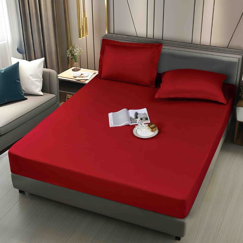 Husa de pat impermeabila, 3 piese, 160x200cm,  protectie totala, calitate și confort | 2440-J