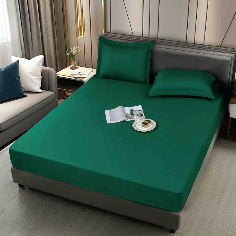 Husa de pat impermeabila, 3 piese, 180x200cm, protectie si confort garantat | 2443-J