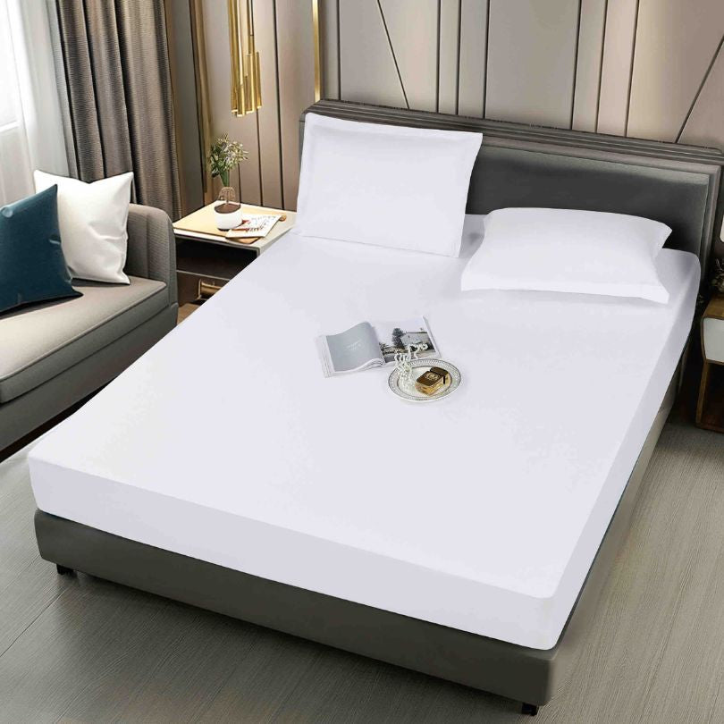 Husa de pat impermeabila, 3 piese, 180x200cm, protectie si confort garantat | 2446-J 