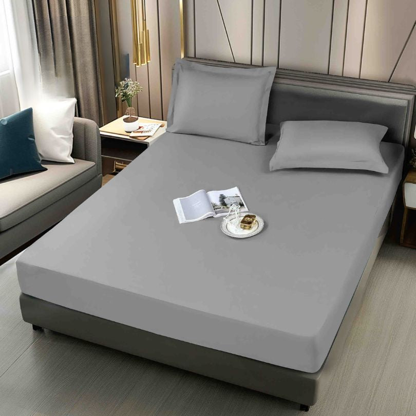 Husa de pat impermeabila, 3 piese, 180x200cm, protectie si confort garantat | 2449-J 