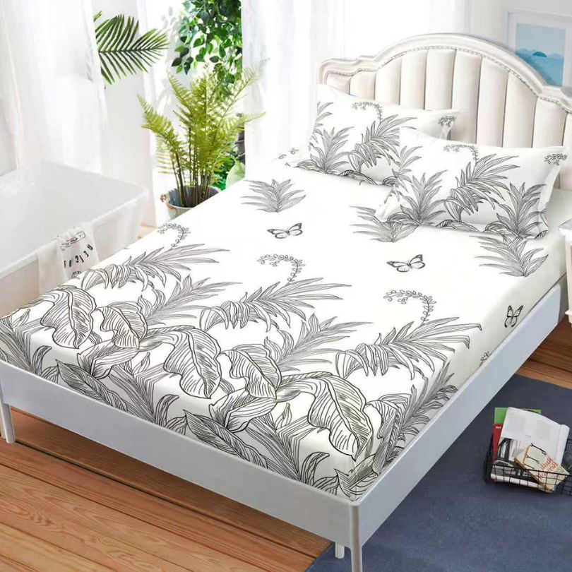 Husa de pat satinata, 3 piese, 160x200cm ultra fina și eleganta | 2557-S 