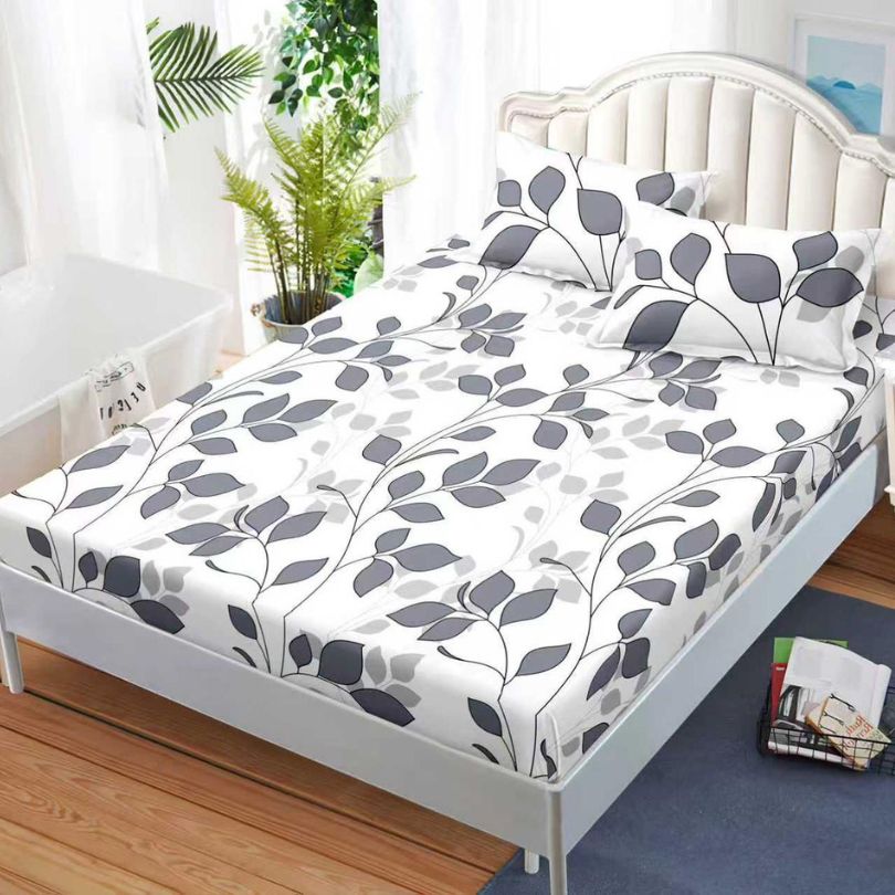 Husa de pat satinata, 3 piese, 160x200cm ultra fina și eleganta | 2561-S