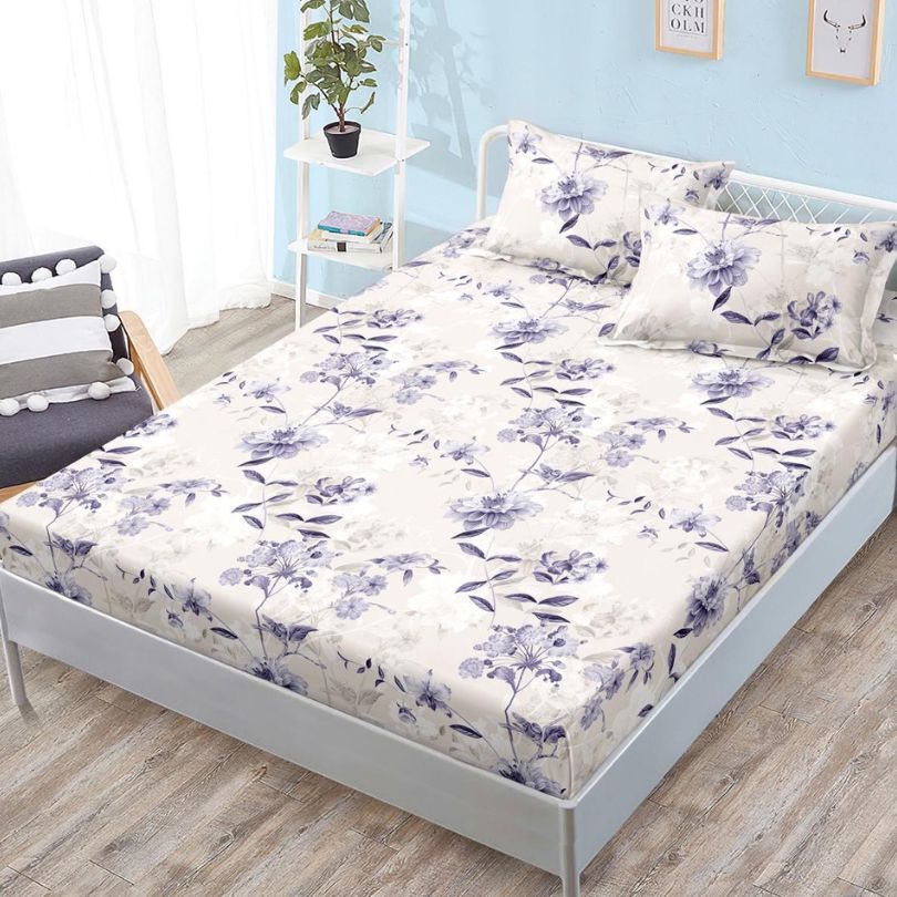 Husa de pat satinata, 3 piese, 160x200cm ultra fina și eleganta | 2562-S 