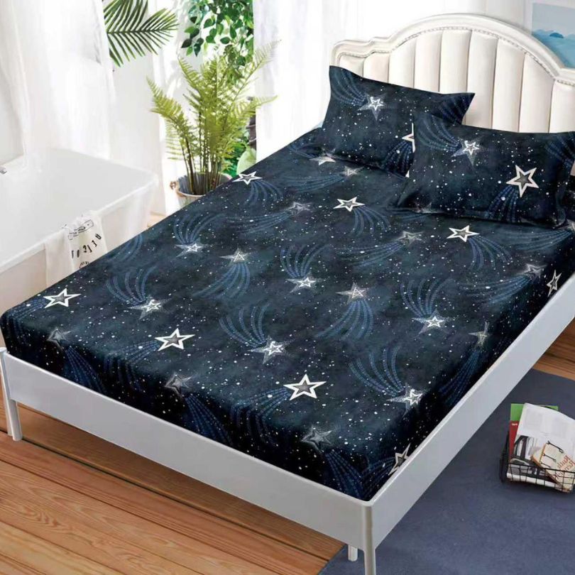 Husa de pat satinata, 3 piese, 160x200cm ultra fina și eleganta | 2565-S