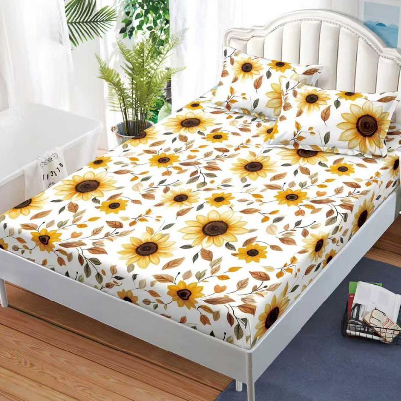 Husa de pat satinata, 3 piese, 160x200cm ultra fina și eleganta | 2566-S 