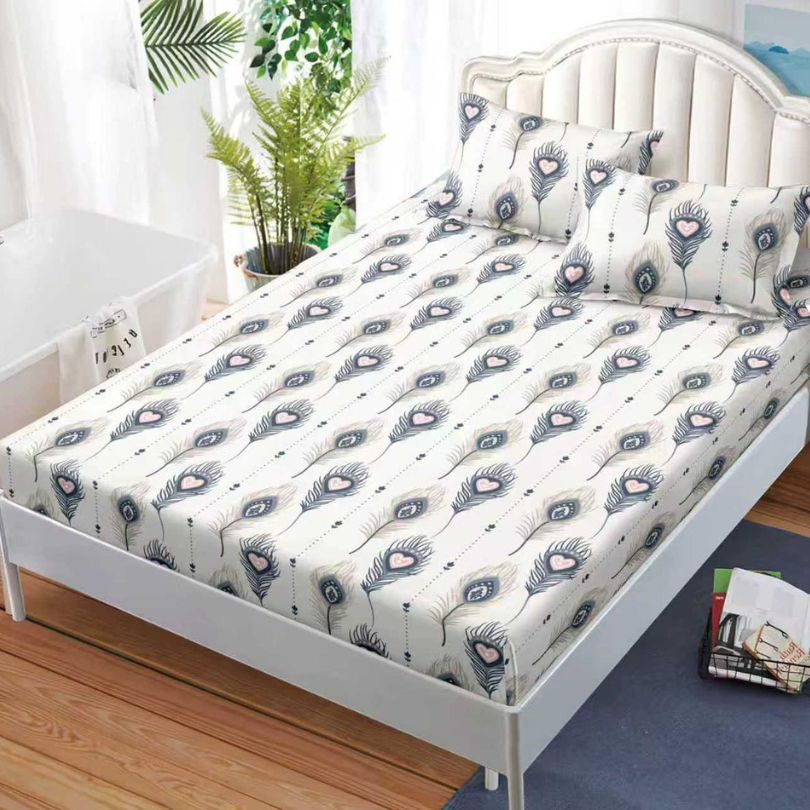 Husa de pat satinata, 3 piese, 160x200cm ultra fina și eleganta | 2570-S 