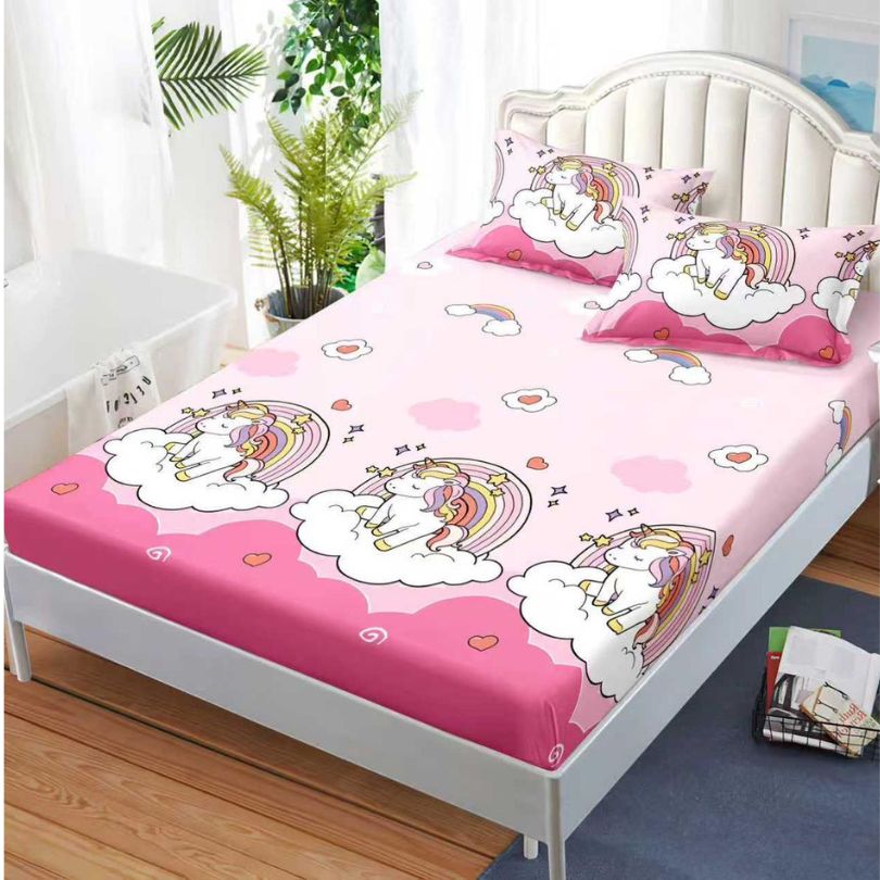 Husa de pat satinata, 3 piese, 160x200cm ultra fina și eleganta | 2578-S 