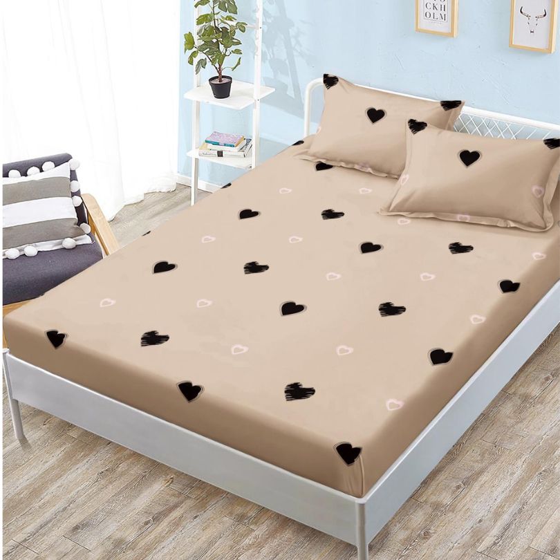 Husa de pat satinata, 3 piese, 160x200cm ultra fina și eleganta | 2579-S 