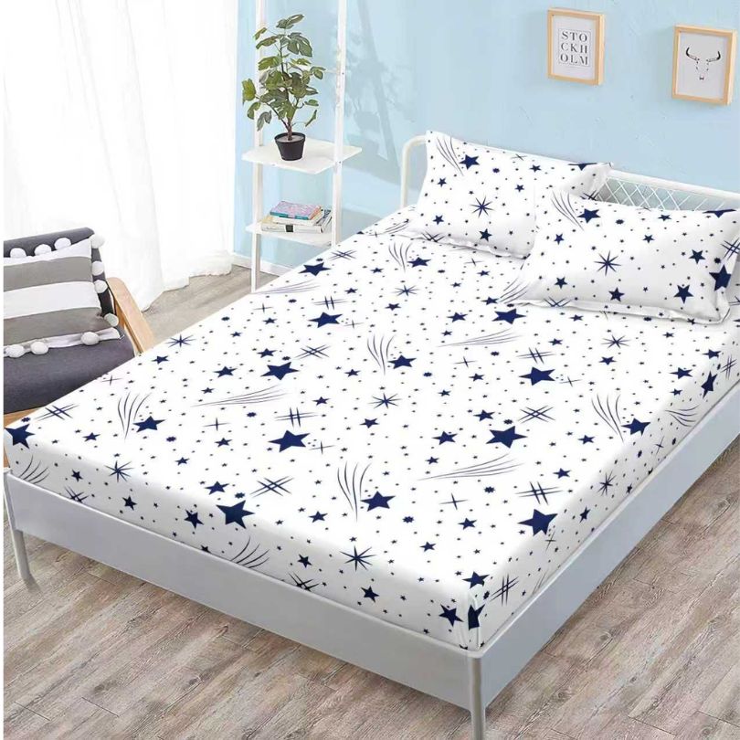 Husa de pat satinata, 3 piese, 160x200cm ultra fina și eleganta | 2584-S 