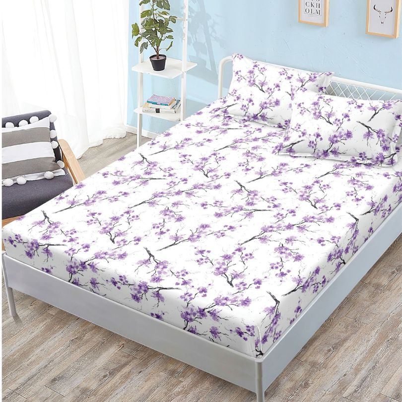 Husa de pat satinata, 3 piese, 160x200cm ultra fina și eleganta | 2585-S 
