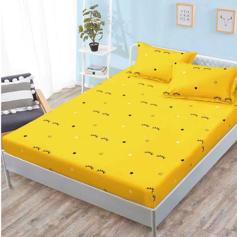 Husa de pat satinata, 3 piese, 160x200cm ultra fina și eleganta | 2586-S 