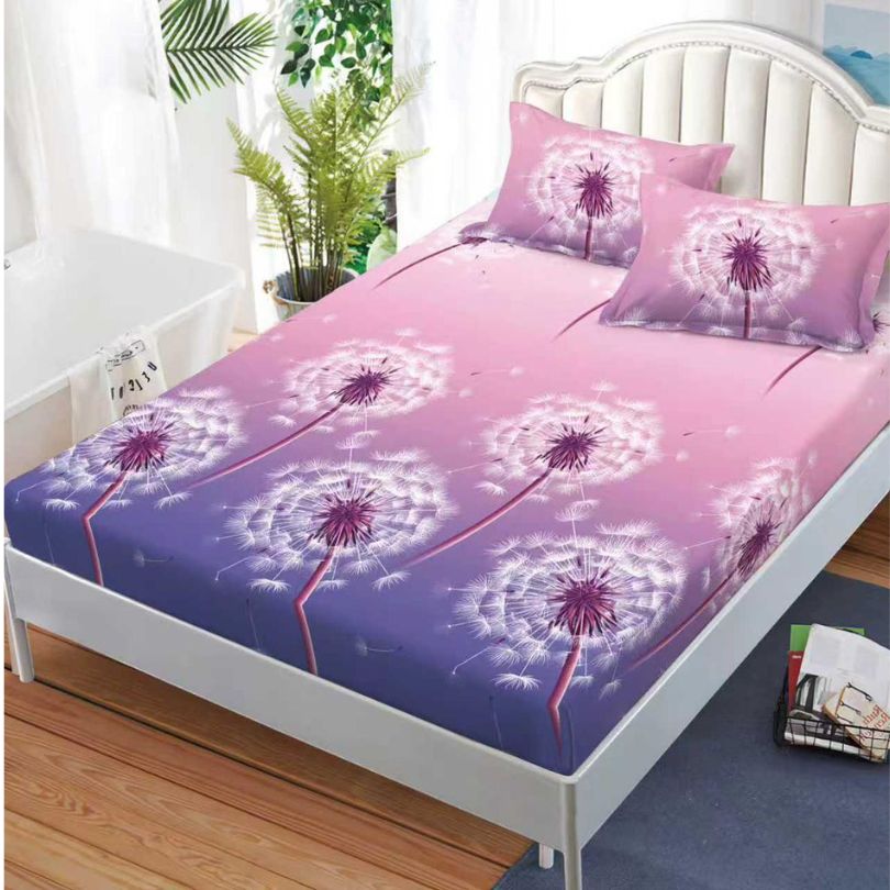 Husa de pat satinata, 3 piese, 160x200cm ultra fina și eleganta | 2588-S 