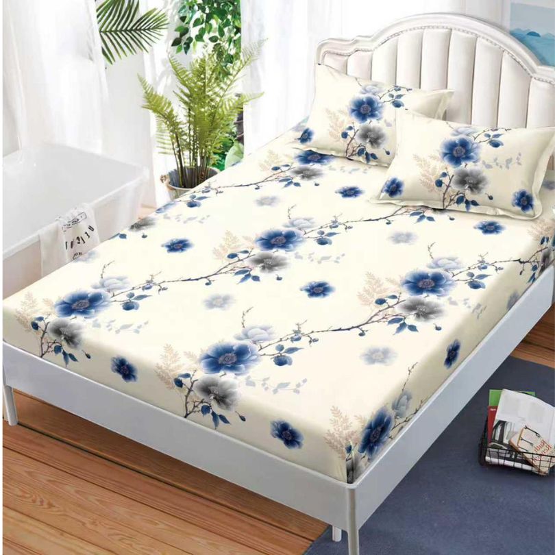 Husa de pat satinata, 3 piese, 160x200cm ultra fina și eleganta | 2590-S 