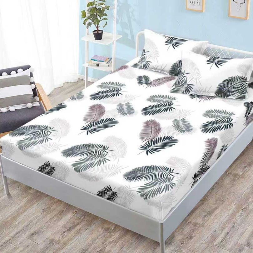 Husa de pat satinata, 3 piese, 160x200cm ultra fina și eleganta | 2599-S 
