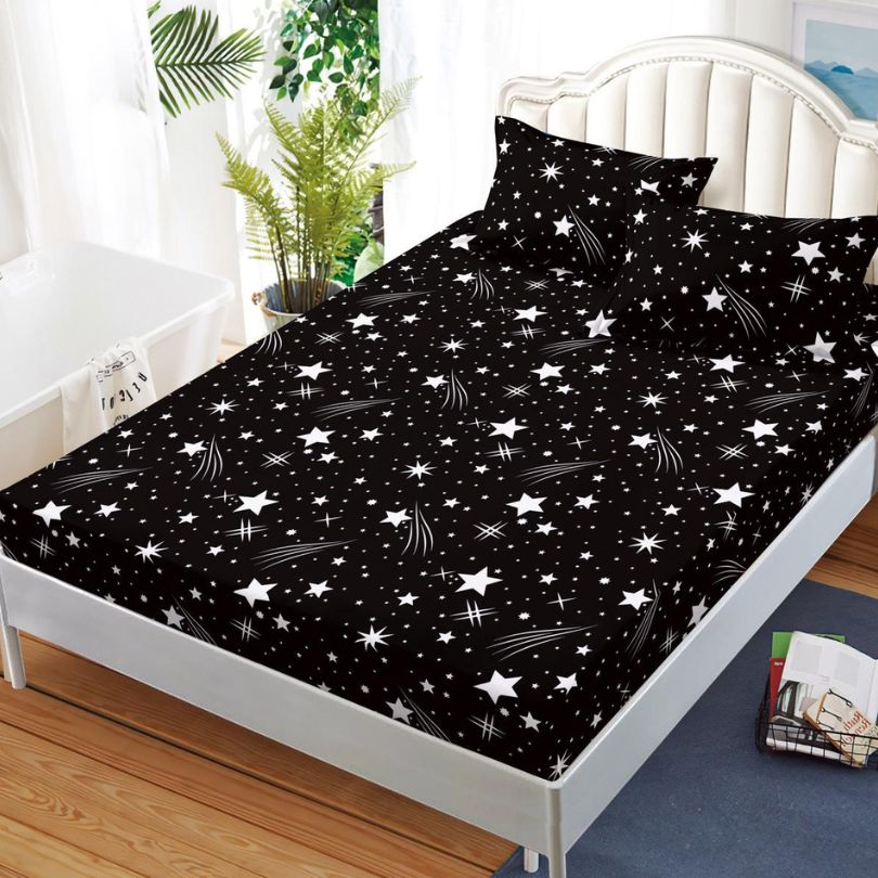 Husa de pat satinata, 3 piese, 160x200cm ultra fina și eleganta | 2601-S 