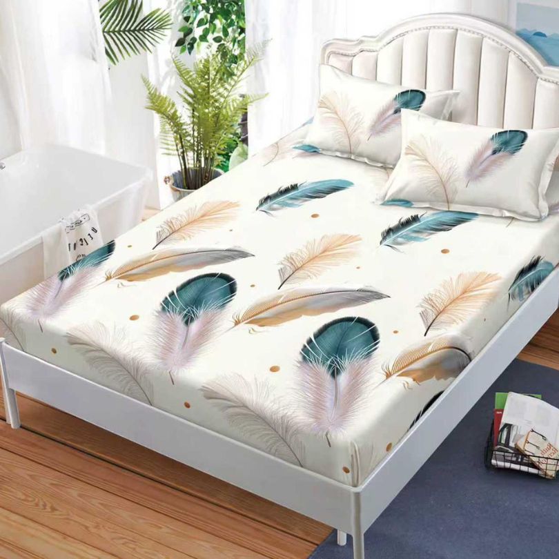 Husa de pat satinata, 3 piese, 160x200cm ultra fina și eleganta | 2606-S 