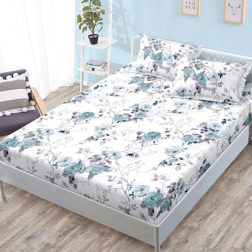 Husa de pat satinata, 3 piese, 160x200cm ultra fina și eleganta | 2608-S