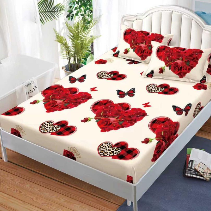 Husa de pat satinata, 3 piese, 160x200cm ultra fina și eleganta | 2616-S