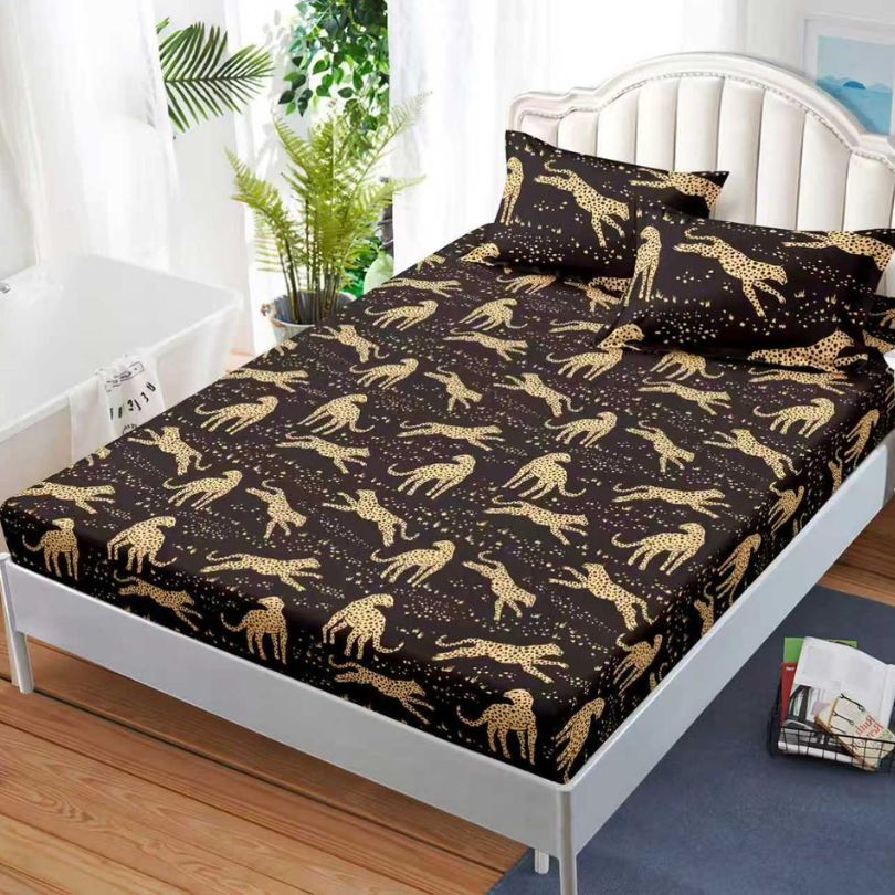 Husa de pat satinata, 3 piese, 160x200cm ultra fina și eleganta | 2619-S 