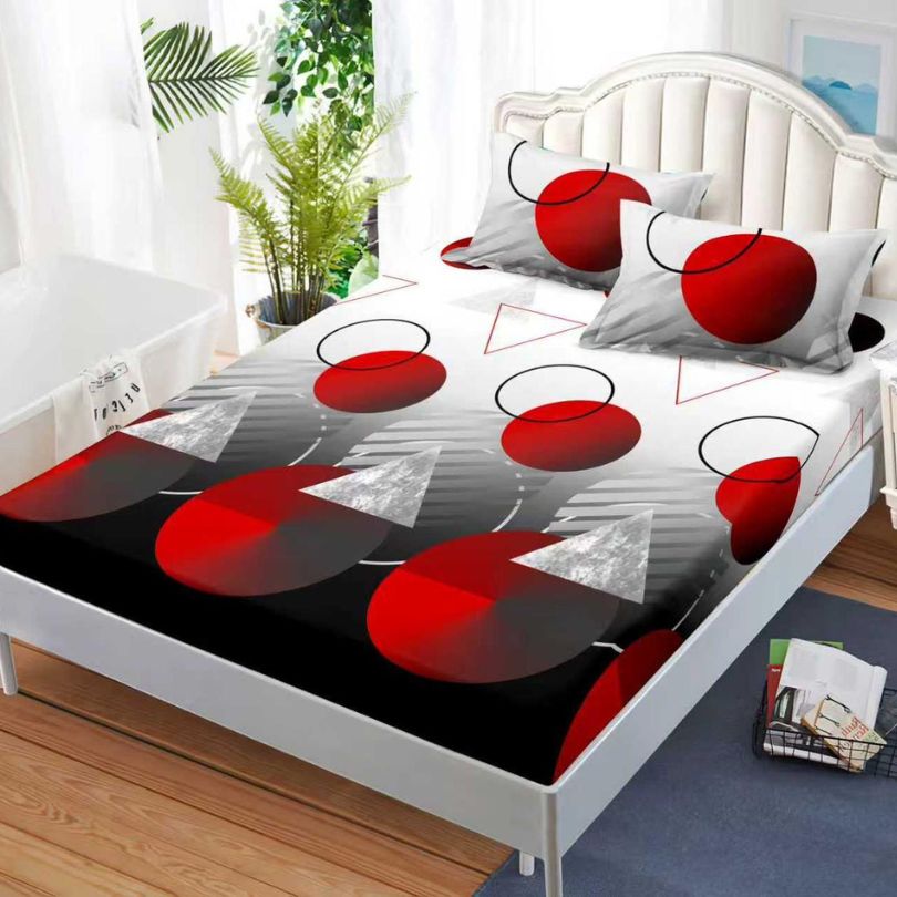 Husa de pat satinata, 3 piese, 160x200cm ultra fina și eleganta | 2625-S 