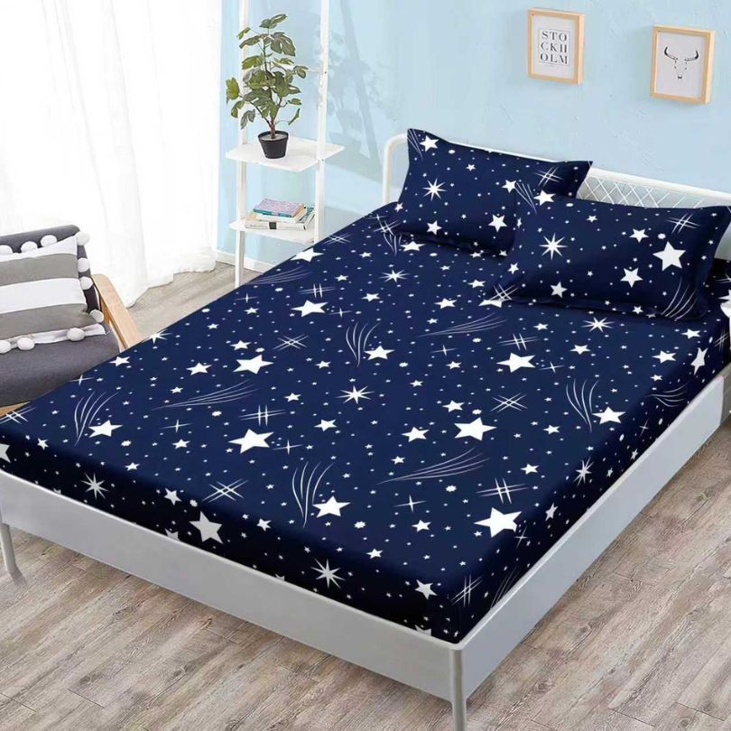 Husa de pat satinata, 3 piese, 160x200cm ultra fina și eleganta | 2628-S 