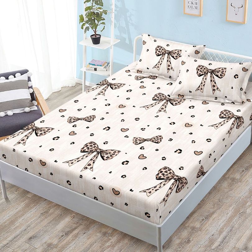 Husa de pat satinata, 3 piese, 160x200cm ultra fina și eleganta | 2629-S 