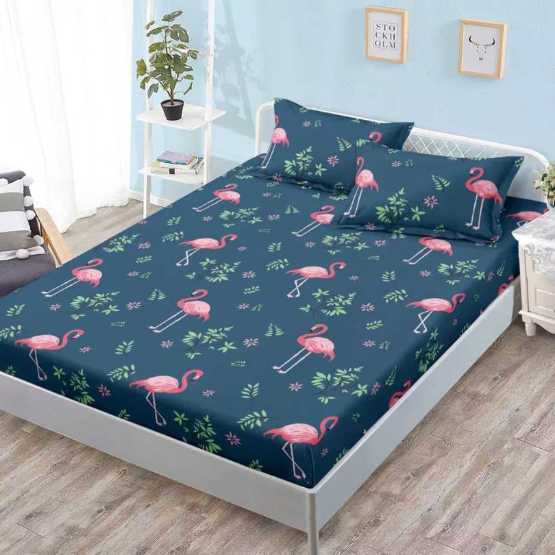 Husa de pat satinata, 3 piese, 160x200cm ultra fina si eleganta | 2554-S